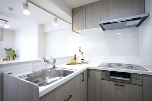 大阪市城東区中央、マンションのキッチン画像です