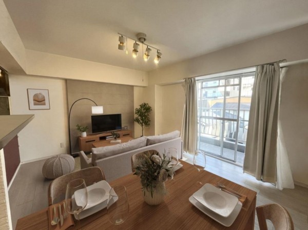 大阪市東成区大今里南、マンションの居間画像です