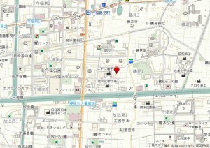 大阪市鶴見区鶴見、マンションの地図画像です