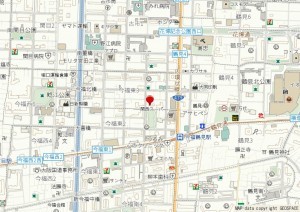 大阪市城東区今福東、マンションの地図画像です