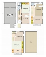 大阪市城東区今福東、中古一戸建ての間取り画像です