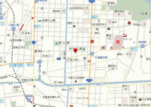 大阪市城東区今福東、中古一戸建ての地図画像です