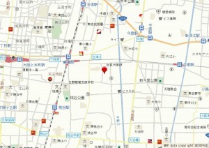 大阪市生野区鶴橋、新築一戸建ての地図画像です