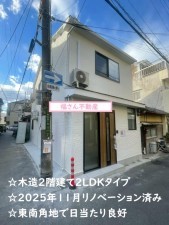 大阪市生野区桃谷、中古一戸建ての外観画像です