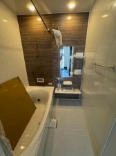 大阪市旭区清水、新築一戸建ての風呂画像です