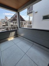 大阪市旭区清水、新築一戸建てのバルコニー画像です