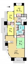 大阪市都島区善源寺町、マンションの間取り画像です