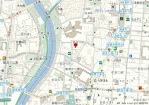 大阪市都島区善源寺町、マンションの地図画像です