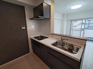 大阪市城東区関目、マンションのキッチン画像です