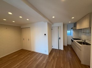 大阪市旭区高殿、マンションのキッチン画像です
