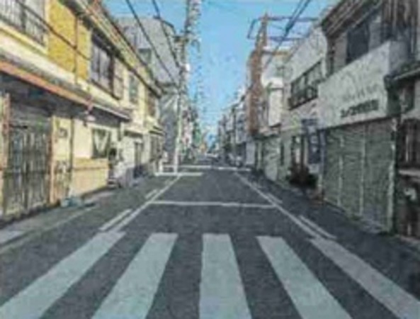 大阪市生野区中川、中古一戸建ての前面道路を含む現地写真画像です