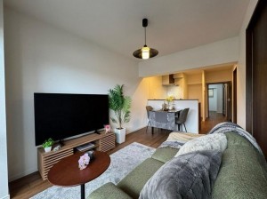 大阪市旭区高殿、マンションの居間画像です