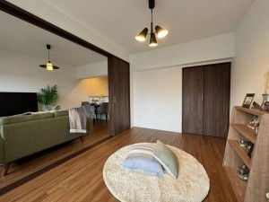 大阪市旭区高殿、マンションの寝室画像です