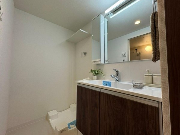 大阪市旭区高殿、マンションの洗面画像です