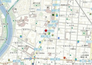 大阪市都島区友渕町、マンションの地図画像です