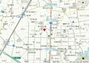 大阪市旭区清水、中古一戸建ての地図画像です
