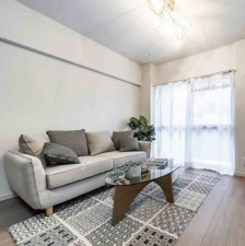 大阪市旭区太子橋、マンションの居間画像です