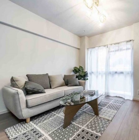 大阪市旭区太子橋、マンションの居間画像です