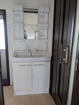 大阪市生野区新今里、マンションの洗面画像です