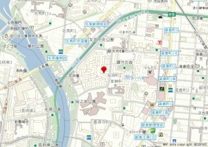 大阪市都島区友渕町、マンションの地図画像です