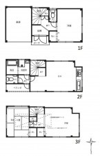 大阪市城東区東中浜、中古一戸建ての間取り画像です