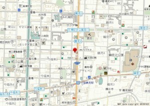 大阪市城東区今福東、マンションの地図画像です