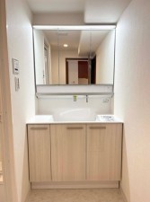 大阪市都島区友渕町、マンションの洗面画像です