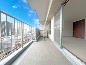 大阪市都島区友渕町、マンションのバルコニー画像です