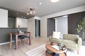 大阪市鶴見区今津南、マンションの居間画像です