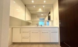 大阪市、マンションの洗面画像です