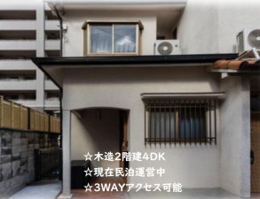 大阪市城東区鴫野西、中古一戸建ての外観画像です