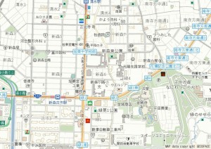 大阪市旭区新森、中古一戸建ての地図画像です