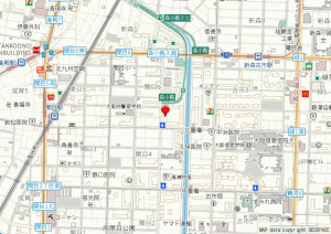 大阪市城東区関目、マンションの地図画像です