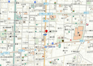 大阪市鶴見区鶴見、マンションの地図画像です