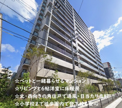 大阪市都島区内代町、マンションの外観画像です