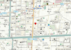 大阪市鶴見区鶴見、マンションの地図画像です