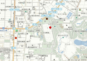 大阪市鶴見区緑、中古一戸建ての地図画像です