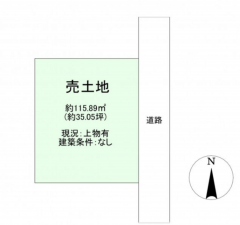 宮崎市曽師町、土地の間取り画像です