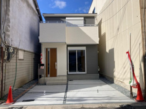 大阪市生野区田島、新築一戸建ての外観画像です