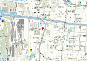 大阪市城東区森之宮、マンションの地図画像です