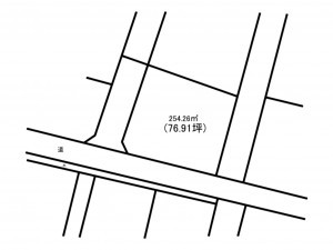 宮崎市大塚町、土地の間取り画像です