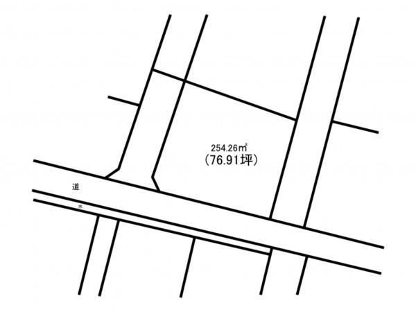 宮崎市大塚町、土地の間取り画像です