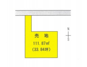 宮崎市祇園、土地の間取り画像です
