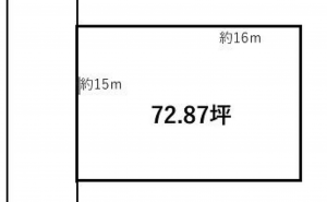 宮崎市江南、土地の間取り画像です