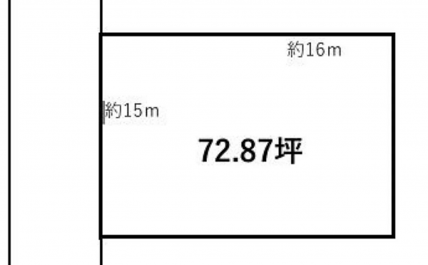 宮崎市江南、土地の間取り画像です