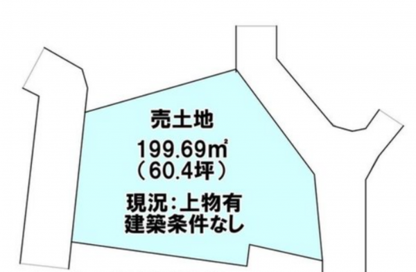 宮崎市吉村町、土地の間取り画像です