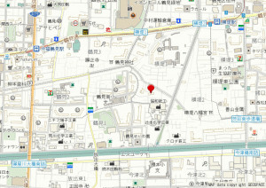 大阪市鶴見区横堤、マンションの地図画像です