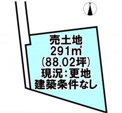 宮崎市郡司分、土地の画像です