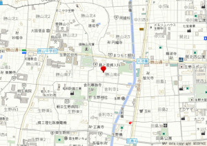 大阪市生野区勝山南、中古一戸建ての地図画像です