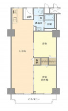 大阪市城東区関目、マンションの間取り画像です